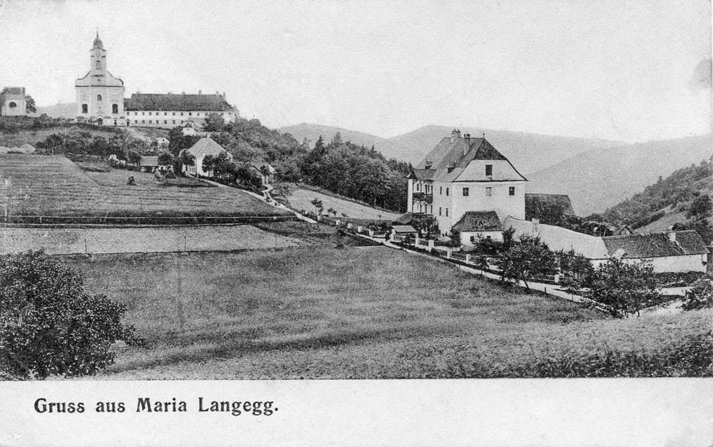 Historische Ansichtskarte von Maria Langegg, 1908