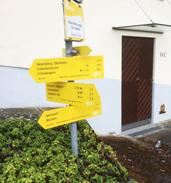 Wegweiser in Maria Langegg